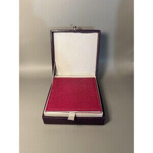 Jones New York Collection Coasters Set 4 Embossed Faux Leather with Storage Case